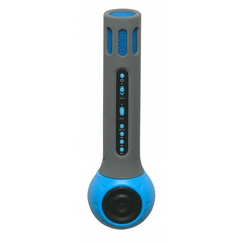 Micrófono Denver KMS-10BLUE karaoke Azul, Gris