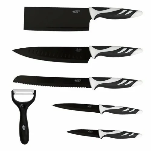 Set de Cuchillos Cecotec Swiss 6 Pcs Negro