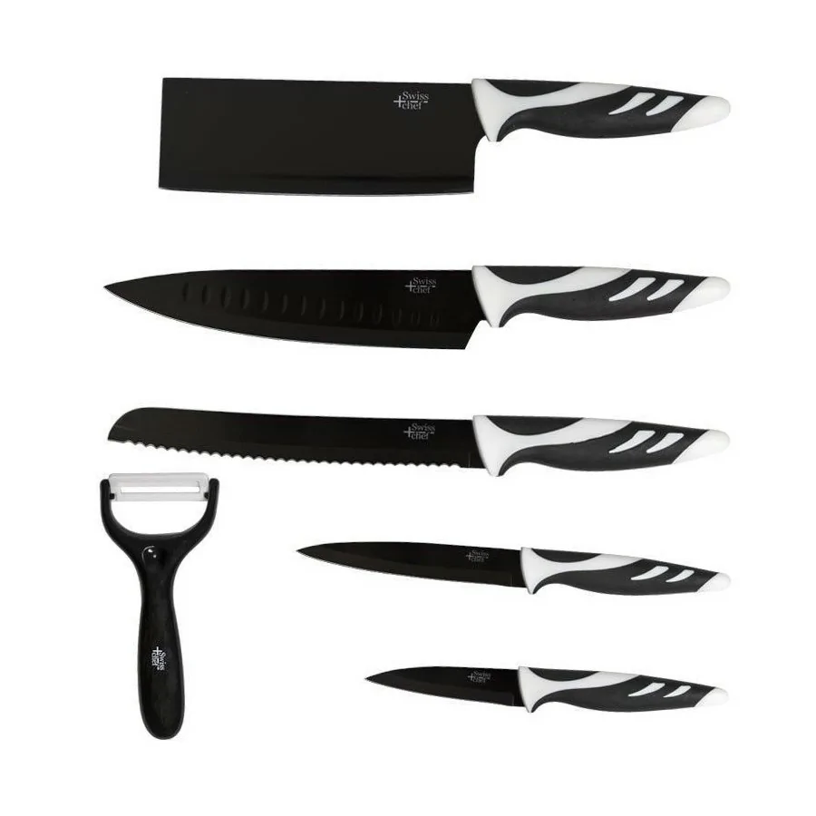 Set de Cuchillos Cecotec Swiss 6 Pcs Negro