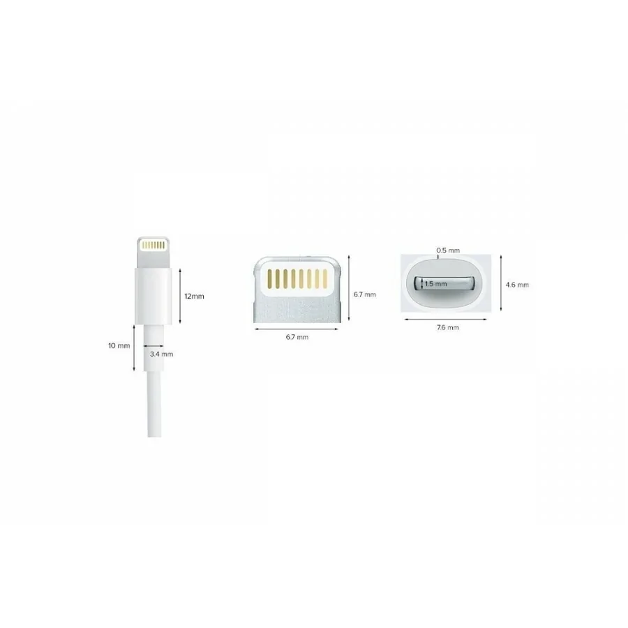 Comprar Cable Apple Lightning a USB 1M MD818ZM/A, original de color blanco