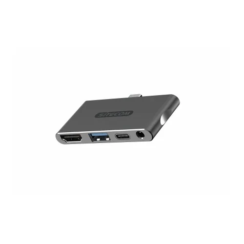 Hub Sitecom Tipo-C a HDMI/Tipo-C/USB/Audio 3.5MM