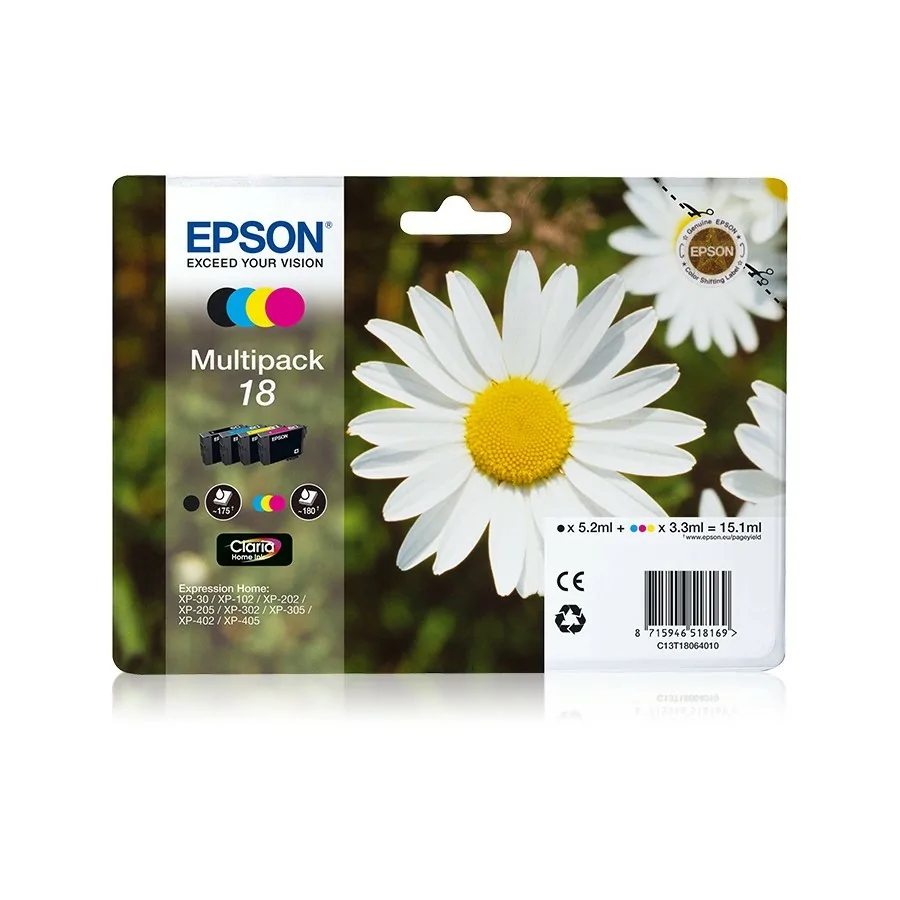 Epson Daisy Multipack 18 4 colores (etiqueta RF)