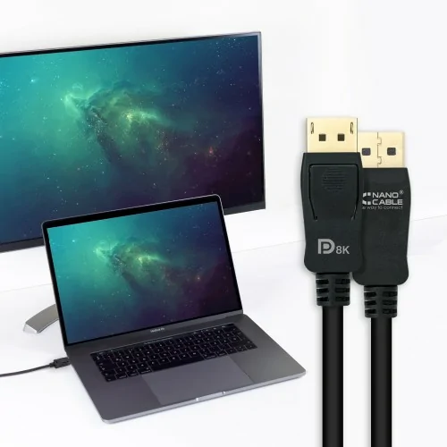 Nanocable 10.15.2502 cable DisplayPort 2 m Negro