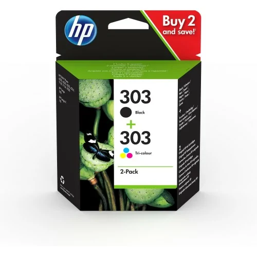 HP Paquete de 2 cartuchos de tinta Original 303 negro/tricolor