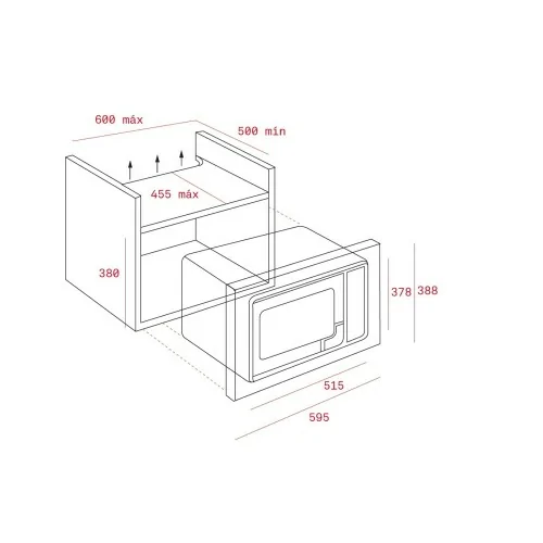 Teka MWE 255 FI Integrado 25 L 900 W Acero inoxidable