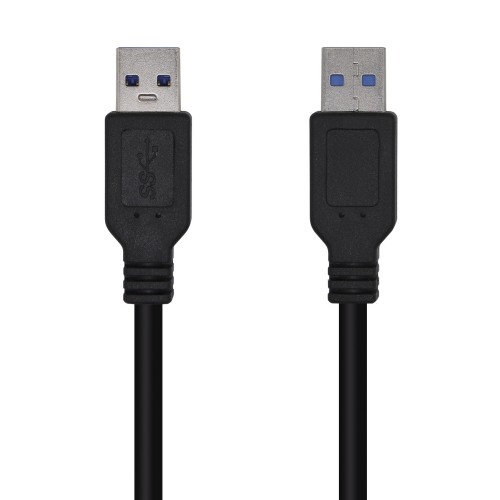AISENS Cable USB 3.0, Tipo A/M-A/M, Negro, 2.0m