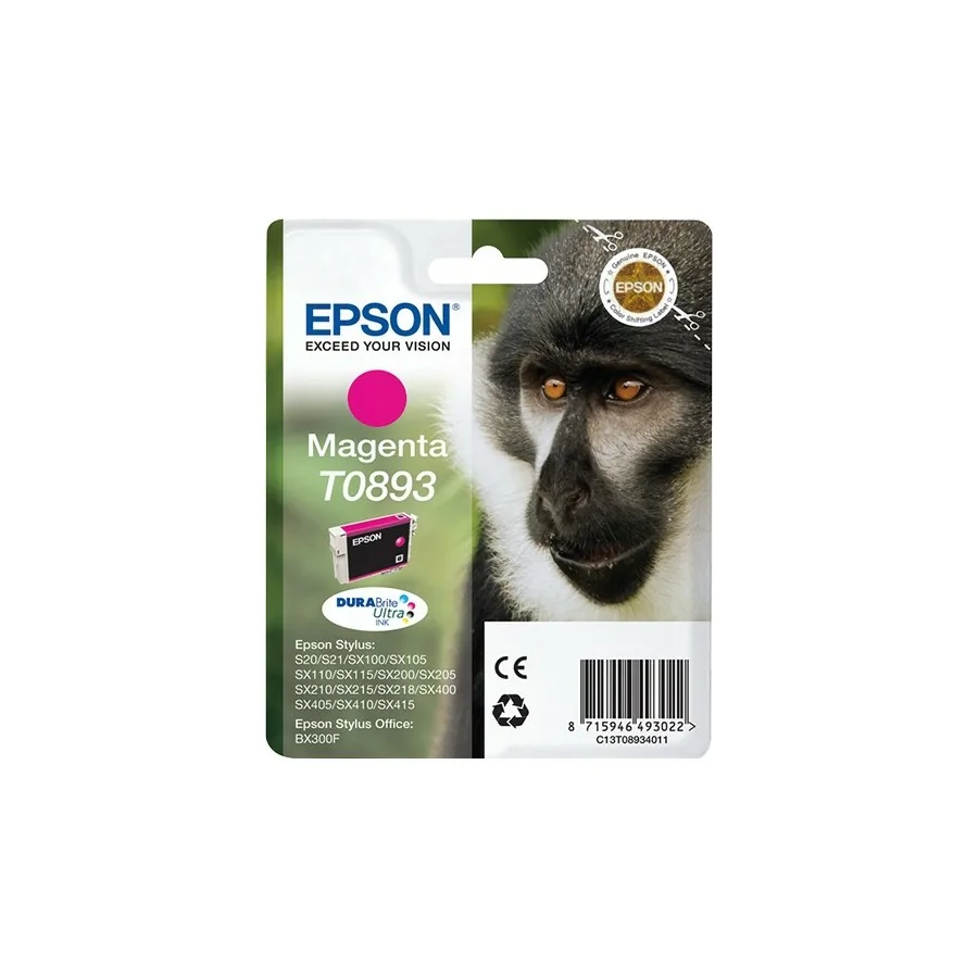 Epson Monkey Cartucho T0893 magenta