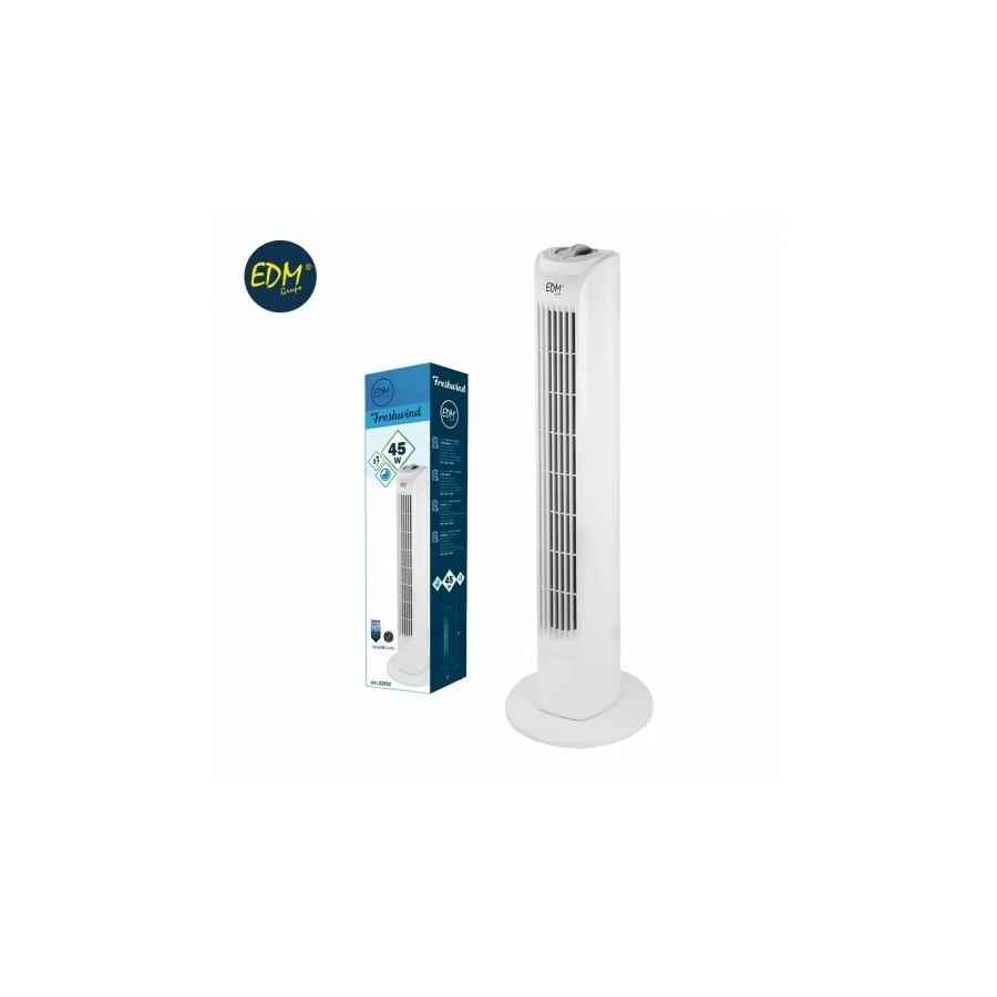 Ventilador de Torre EDM 45W Blanco