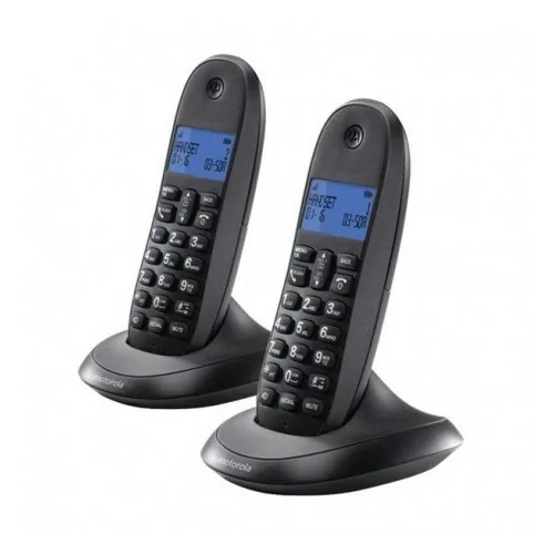 Teléfono Inalámbrico - Panasonic KX-TG6852SPB, Duo Negro, Función Bloqueo