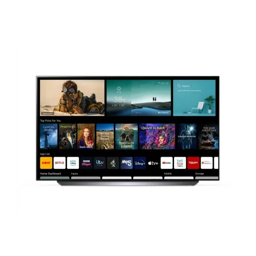 LG OLED48C14LB Televisor 121,9 cm (48") 4K Ultra HD Smart TV Wifi Negro, Titanio