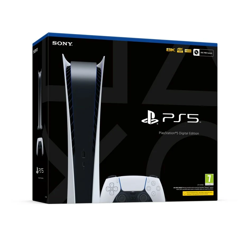 Sony PlayStation 5 Digital Edition C Chassis 825 GB Wifi Negro