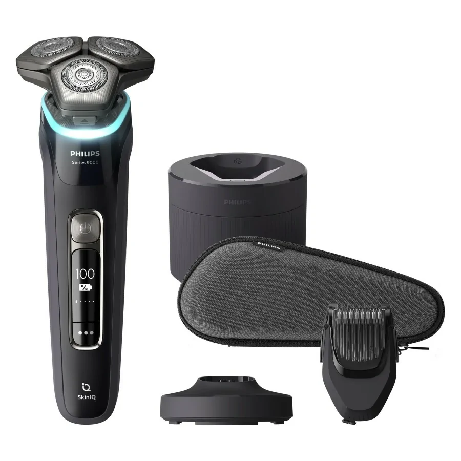 Mini maquinilla de afeitar eléctrica lavable en húmedo y seco, carga  rápida, pantalla Digital, Afeitadora eléctrica