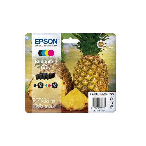 Epson 604 cartucho de tinta 4 pieza(s) Compatible Rendimiento
