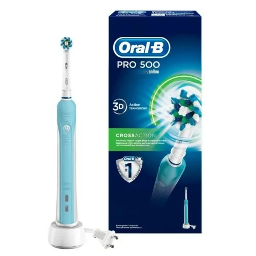 Braun PRO 500 CrossAction Adulto Cepillo dental oscilante Azul