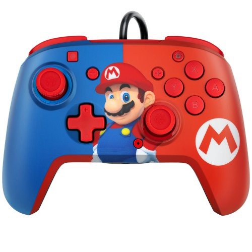 PDP REMATCH: Power Pose Mario Azul, Rojo USB Gamepad
