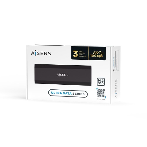 AISENS Caja Externa M.2 (NGFF) ASM2-017B SATA/NVMe a Usb3.1