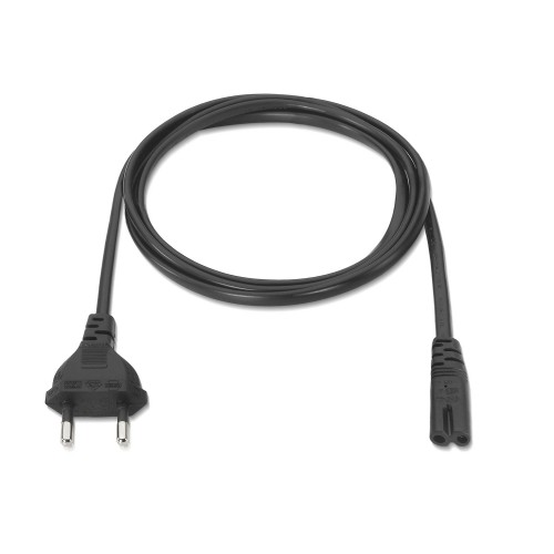 AISENS A132-0173 cable de transmisión Negro 1,5 m CEE7/7 C7