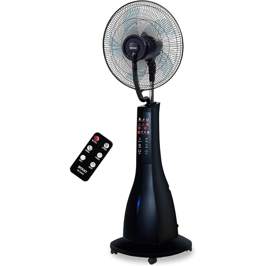 VENTILADOR NEBULIZADOR SOGO SS-21216 /3L/90W/NEGRO