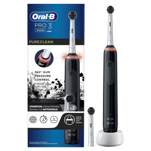 Oral-B PRO 3 3000 Adulto Cepillo dental oscilante Negro, Blanco