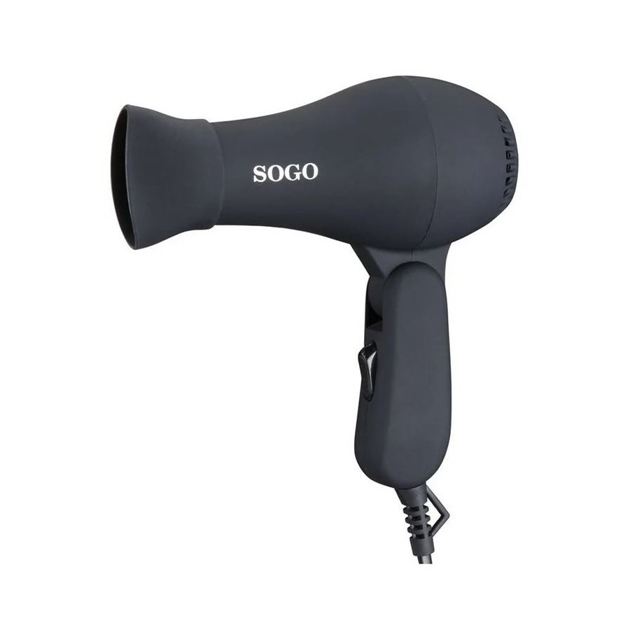 SECADOR DE PELO SOGO SS-3705 PLEGABLE NEGRO