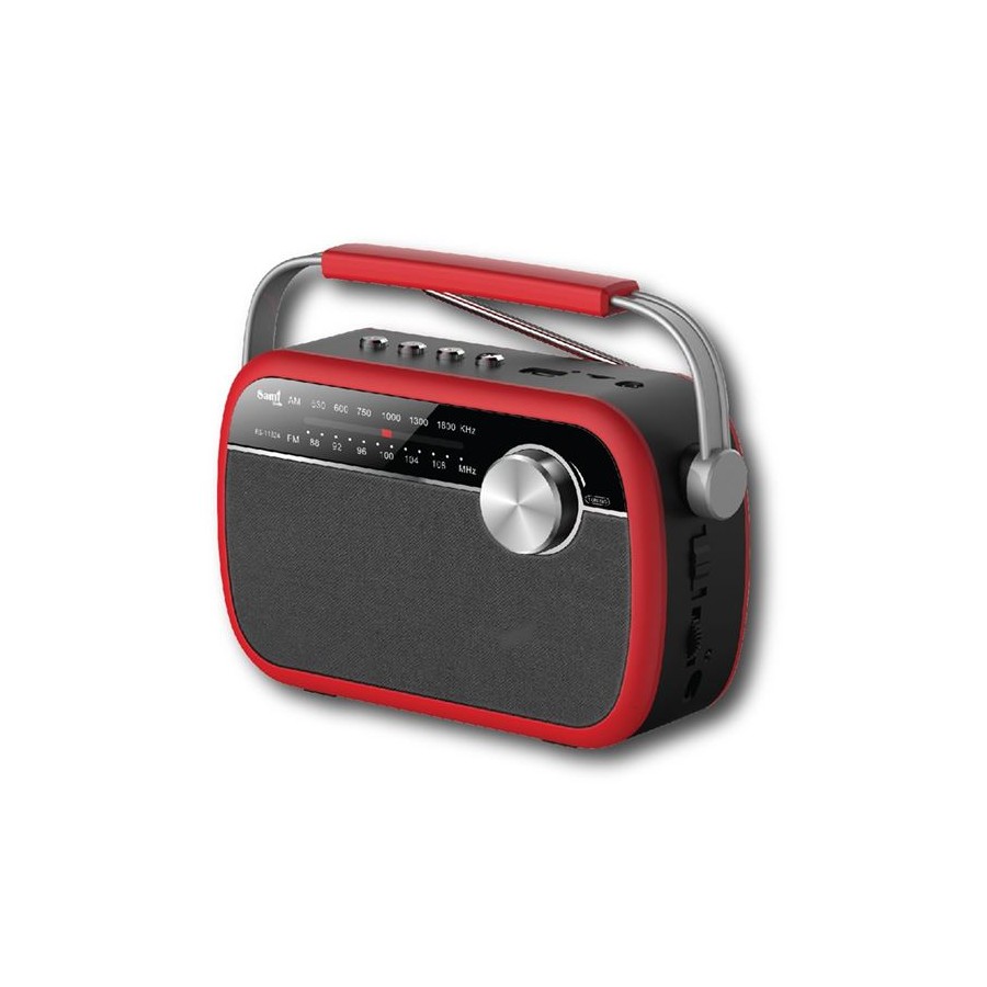 RADIO SAMI RS-11824 2 BANDAS BT USB SD VINTAGE RED