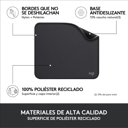 Logitech 956-000049 alfombrilla para ratón Grafito Logitech 956-000049 alfombrilla para ratón Grafito
