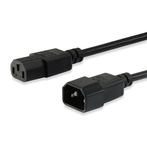 Equip 112100 cable de transmisión Negro 1,8 m C14 acoplador C13 acoplador