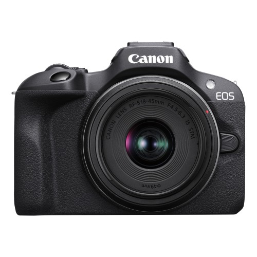 Canon EOS R100 + RF-S 18-45mm F4.5-6.3 IS STM Kit MILC 24,1 MP CMOS 6000 x 4000 Pixeles Negro Canon EOS R100 + RF-S 18-45mm F4.5-6.3 IS STM Kit MILC 24,1 MP CMOS 6000 x 4000 Pixeles Negro