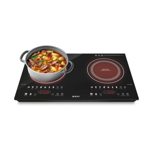 Sogo COC-SS-10247 hobs Negro Encimera 66 cm Con placa de inducción 2 zona(s) Sogo COC-SS-10247 hobs Negro Encimera 66 cm Con placa de inducción 2 zona(s)