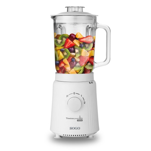 Sogo BAT-SS-5575 licuadora 1,5 L Batidora de vaso 1000 W Blanco