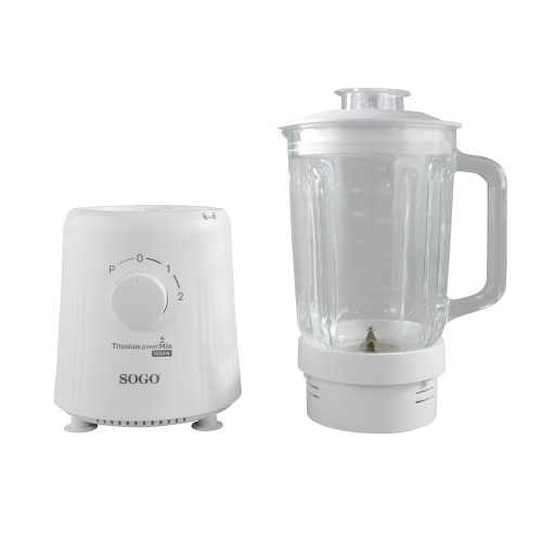 Sogo BAT-SS-5575 licuadora 1,5 L Batidora de vaso 1000 W Blanco