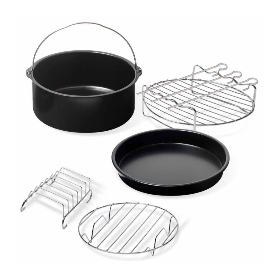 Sogo ACC-SS-17320 accesorio para freidoras Kit de accesorios Negro, Cromo