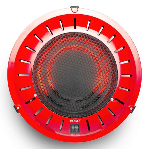 Sogo CAL-SS-18280 calefactor eléctrico Interior Rojo 900 W