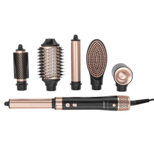 Sogo SEC-SS-3730 Utensilio de peinado Herramienta de peinado con múltiples accesorios Caliente Negro, Oro 1400 W 1,8 m