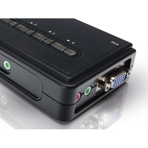 Conceptronic 4 puertos PS2 KVM Switch con audio Conceptronic 4 puertos PS2 KVM Switch con audio