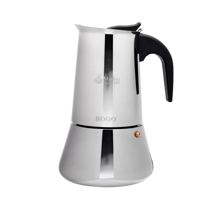 Sogo CAF-SS-7625 cafetera manual Cafetera italiana Acero inoxidable