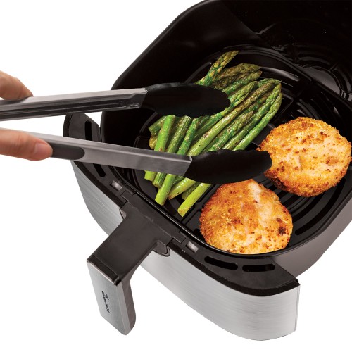 Sogo FRE-SS-10830 freidora Sencillo 5 L Independiente 1450 W Freidora de aire caliente Negro, Plata