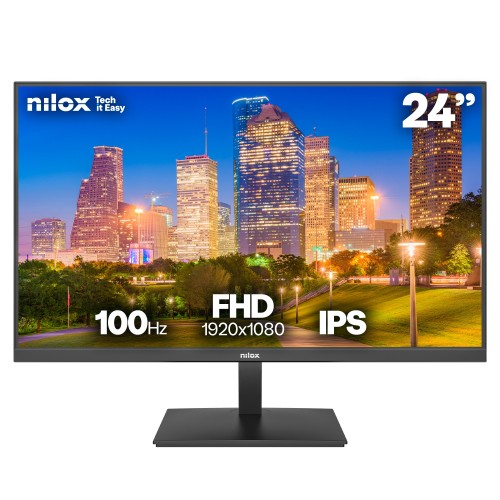 Nilox NXM24FHD1202 pantalla para PC 60,5 cm (23.8") 1920 x 1080 Pixeles Full HD Negro