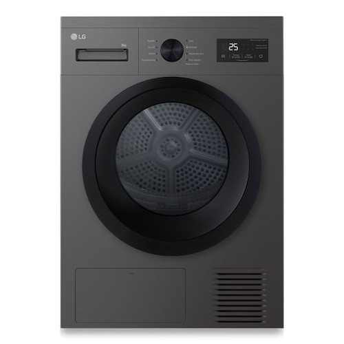 LG RHA1008NDK secadora Independiente Carga frontal 8 kg Plata