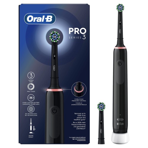 Oral-B Pro 3 Pro3 3000 Adulto Cepillo dental oscilante Negro