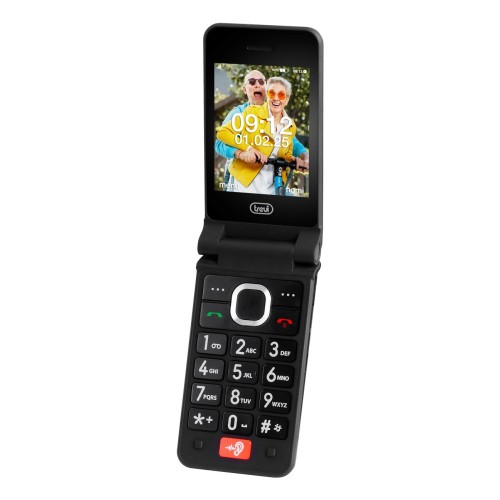 Trevi FLEX PLUS 95 4G 7,11 cm (2.8") 210 g Negro Teléfono para personas mayores