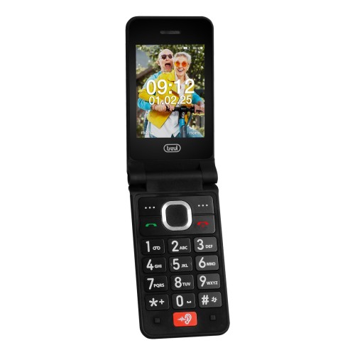 Trevi FLEX PLUS 95 4G 7,11 cm (2.8") 210 g Negro Teléfono para personas mayores