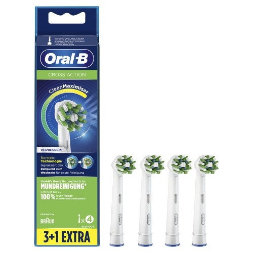 Oral-B CrossAction 80339340 cepillo de cabello 4 pieza(s) Azul, Verde, Blanco Oral-B CrossAction 80339340 cepillo de cabello 4 pieza(s) Azul, Verde, Blanco