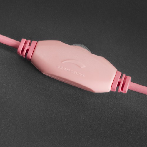Mars Gaming MH122 Rosa, Cascos Gaming FRGB Over Ear con Micrófono, Sonido HiFi, Cancelación de Sonido, Ultraligeros, PS4 PS5
