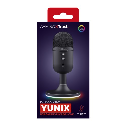 Trust GXT 234P Yunix Negro Micrófono de superficie para mesa