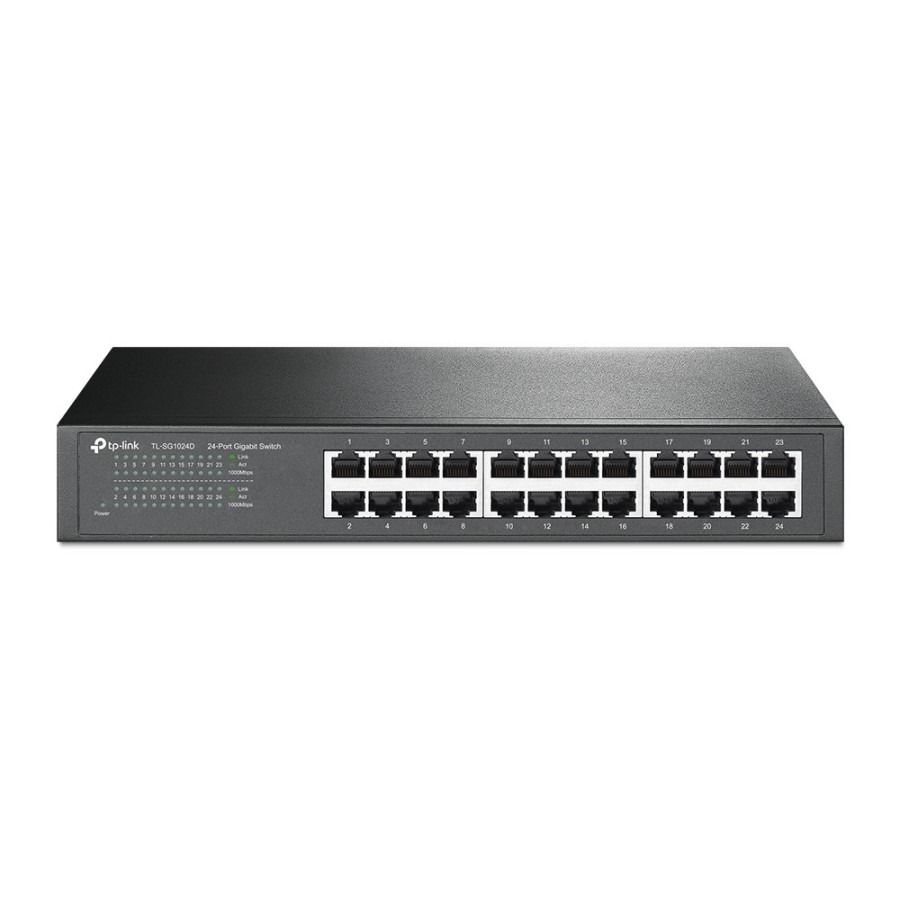 TP-Link TL-SG1024D No administrado Gigabit Ethernet (10 100 1000) Gris