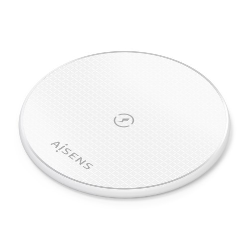 AISENS Cargador Inalambrico USB-C 15W Para Movil, Blanco