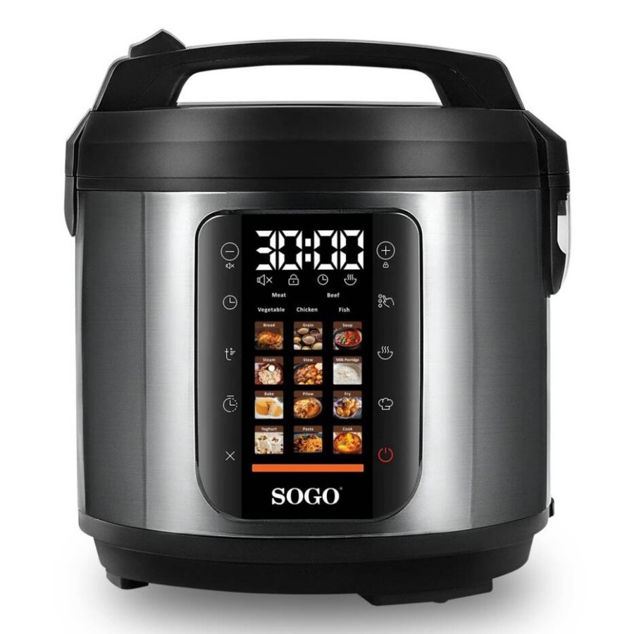 Sogo OLL-SS-10615 olla multi-cocción 5 L 900 W Negro, Acero inoxidable