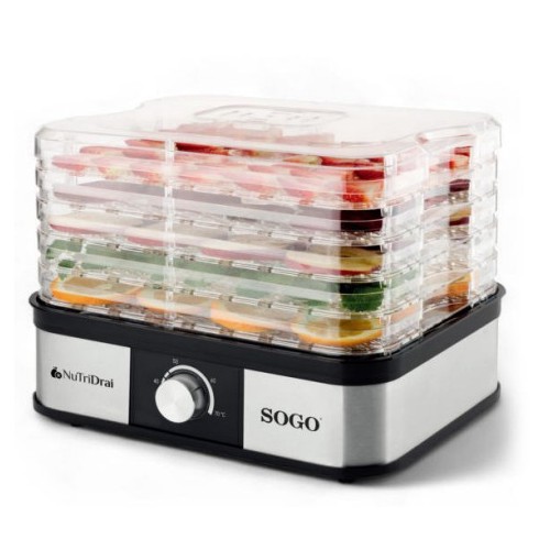 Sogo DAL-SS-10461 deshidratador de alimentos Negro, Acero 245 W Sogo DAL-SS-10461 deshidratador de alimentos Negro, Acero 245 W